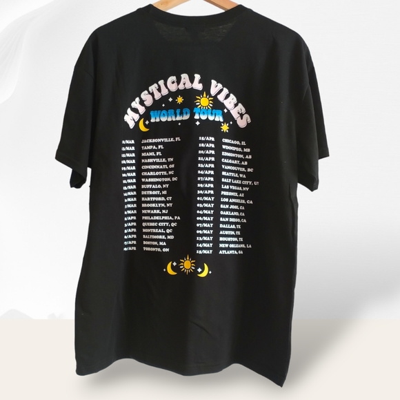 Cult Favorite Festival Graphic T Shirt Women's Oversized Small Mystic Vibes - Picture 3 of 10